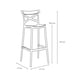 thumbnail image 3 of Piso Taburete Silla alta bar cocina Danessa 75cm Gris Oscuro, 3 of 7