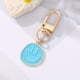 thumbnail image 4 of Gorgeous Golden Irregular Expression Keychain - Alloy Enamel Painted Happy Face Key Ring Bag Pendant Accessories, 4 of 4