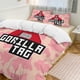 thumbnail image 1 of Pink Cow Prints Gorilla Tag Comforter Set Soft 3 Pcs Twin Bedding Sets Thicken for All Season, 1 of 5