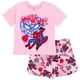 thumbnail image 1 of Conjunto de ropa: camiseta Marvel Spider-Man y pantalones cortos de felpa francesa, 1 of 6