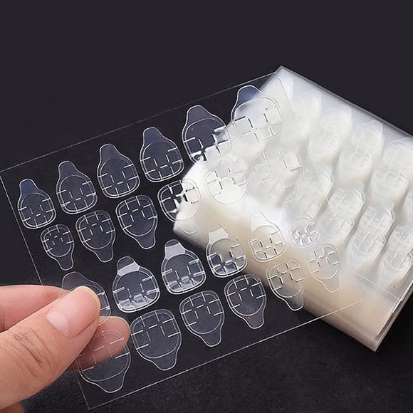 Adhesivo para uñas mwellewm, 1200 unidades, 50 hojas, pegamento de doble cara