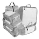 thumbnail image 1 of 6x Equipaje Maleta Organizador Ahorro De Espacio Viajes Compresión Cubos De Embalaje Gris, 1 of 3