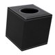 thumbnail image 3 of Soporte de caja de pañuelos de encimera cuadrada Servilleta de papel Cubierta de caja Cuero de PU Negro, 3 of 3