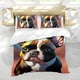 thumbnail image 5 of Bulldog Francés Conjunto de sábanas temático, trío de piezas, cómodo y amigable con la piel, diseño único, regalo de decoración para el hogar para familiares, amigos y fans,173cm *218cm, 5 of 6
