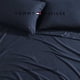 thumbnail image 4 of Juego de sábanas Tommy Hilfiger, talla queen, algodón azul marino, percal, 4 of 9