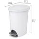 thumbnail image 2 of Basurero Sterilite 10L Plástico Blanco Baño Pedal, 2 of 3