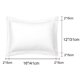 thumbnail image 2 of PiccoCasa Suaves Fundas de Almohada Oxford de Microfibra 1800 2Pcs, Blanco No Estándar, 2 of 7