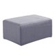 thumbnail image 3 of Stretch Ottoman Puf Cover Reposapiés Taburete Slipcover Protector a Gris, 3 of 5