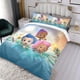 thumbnail image 3 of Burbujitas Conjunto de sábanas temático, trío de piezas, cómodo y amigable con la piel, diseño único, regalo de decoración para el hogar para familiares, amigos y fans,140cm *210cm, 3 of 6