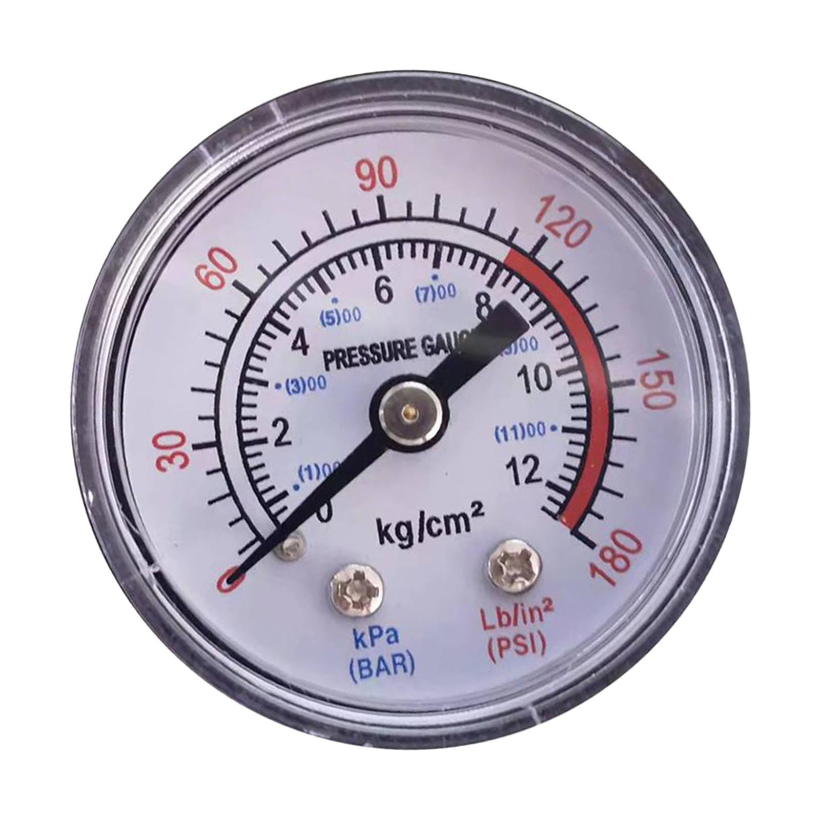 Ioensy - Compresor De Aire Manómetro Profesional 1/8"" Npt Montaje Inferior Para Aceite