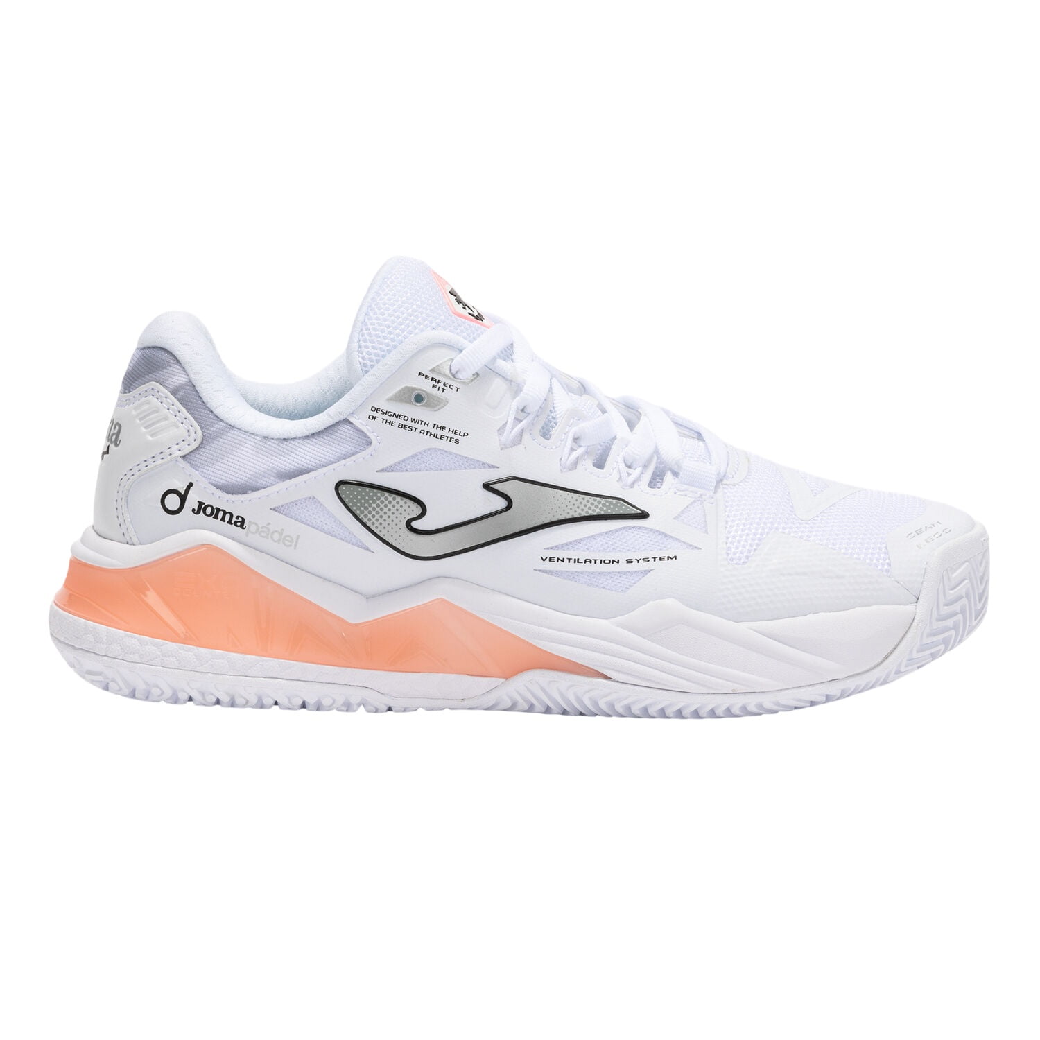 Zapatilla Pádel Mujer Spin 25 Blanco Joma