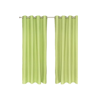 Genérico - Set 2 Cortinas Blackout Térmico 140X220 Cm, Color Verde