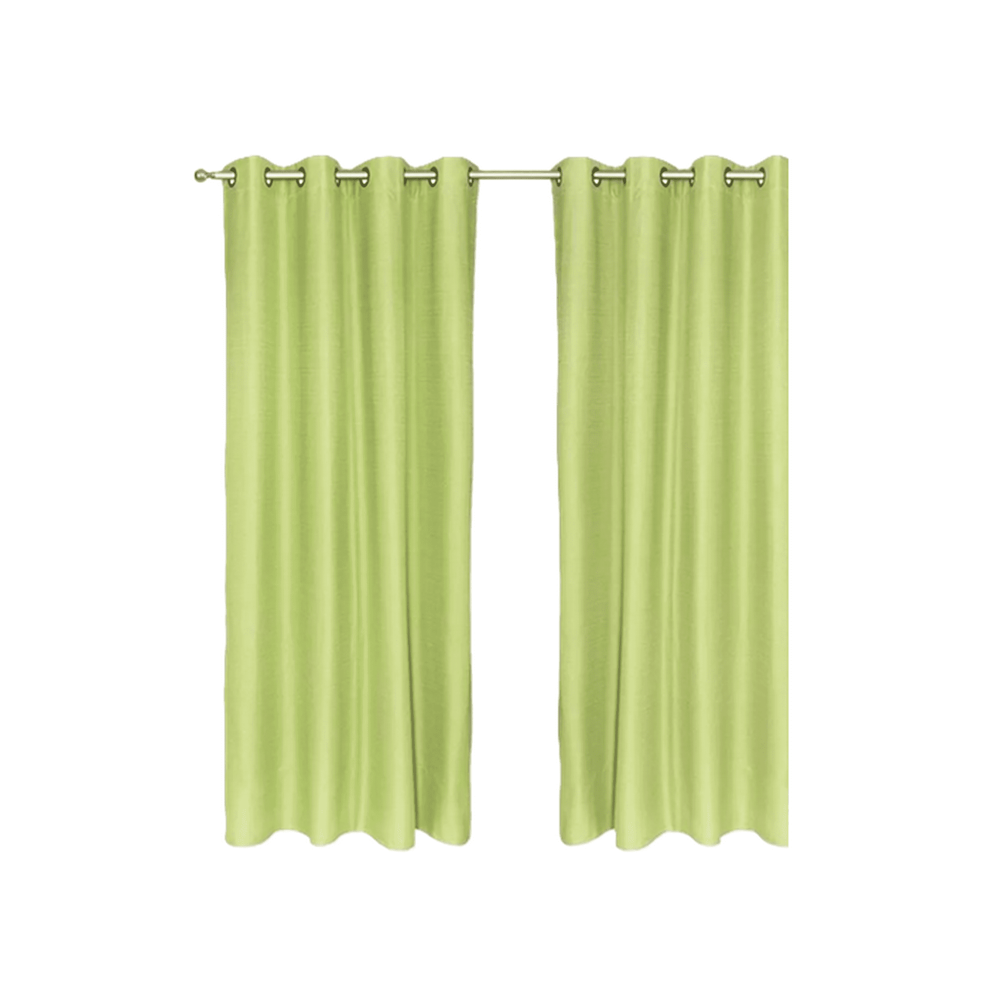 Genérico - Set 2 Cortinas Blackout Térmico 140x220 Cm, Color Verde