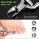 thumbnail image 4 of Cortauñas BEZOX Heavy Duty de acero inoxidable plateado, 4 of 9