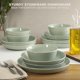 thumbnail image 4 of Juego de Vajilla Gibson Home 16 piezas, color verde, para 4 personas, 4 of 7
