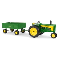 Tractor De Juguete John Deere 730 Con Vagón Barcaza Escala 1/16