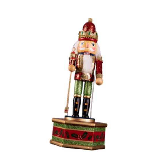 Figura De Cascanueces Navideños, Caja Musical Mecánica, Decoración Navideña Para Festivales
