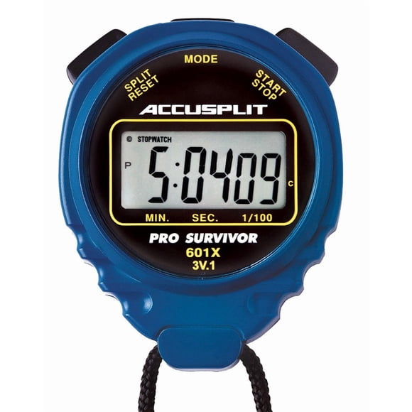 Cronómetro ACCUSPLIT Pro Survivor A601X con reloj y pantalla XL