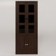thumbnail image 1 of Vitrina Berlin Chocolate Madera Vidrio 2 puertas, 1 of 4