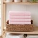 thumbnail image 5 of REGALWOVEN Juego de Toallas de Mano con Patrón de Bordado, Toallas de Mano de Algodón para Baño, Cocina 14" x 30" Rosa 1 Pieza, 5 of 7
