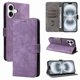 thumbnail image 3 of Funda Billetera para iPhone 16 Plus con Soporte - Cartera de Cuero con Ranuras Morado, 3 of 5