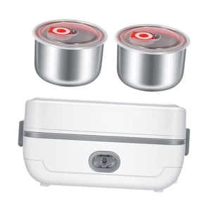 Magideal - Calentador De Alimentos Con Aislamiento De Alimentos, Fiambrera Portátil De Autococción, Pequeña Olla Arrocera, Calentador Eléctrico, Fiambrera Para Nivel Único