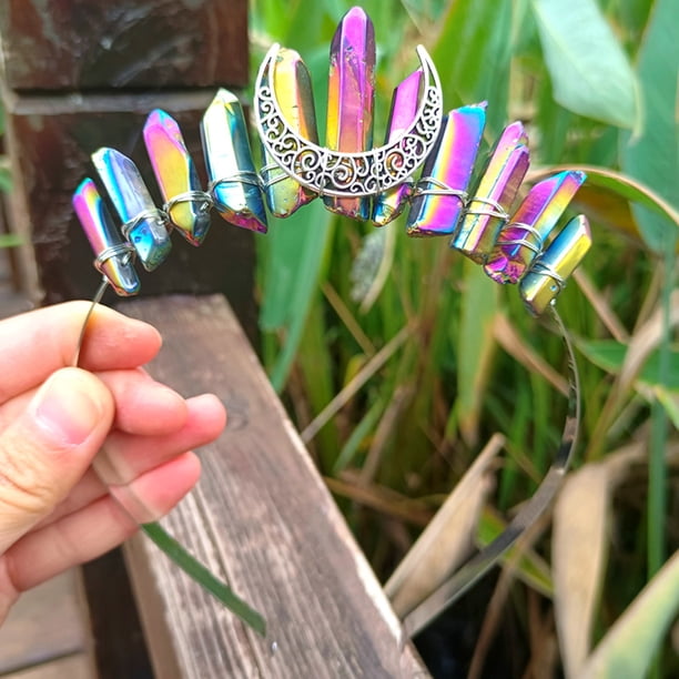 Gorgeous Crystal Quartz Crown Rhinestone Tiara - Perfect for Weddings & Parties!