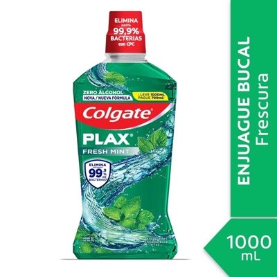 Enjuague Bucal Plax Fresh Mint 1 L Colgate