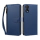 thumbnail image 1 of Funda Tipo Billetera para TCL 505 con Soporte y Bolsillo con Cierre Azul profundo, 1 of 1