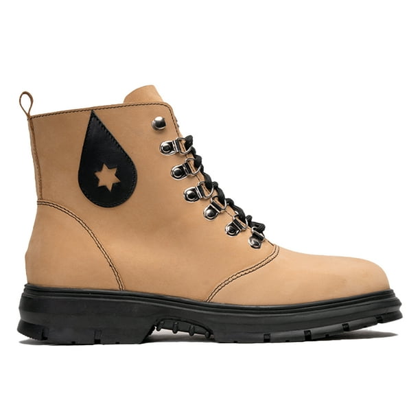 Botín Urbano Cuero Terrah Negro Camel Landazuri