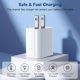 thumbnail image 3 of Cargador USB‑C Aszbmydz 20 W (2 unidades) con cable de 1,8 m, 3 of 7