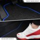thumbnail image 4 of Alfombrillas para coche MUQIDA 4 piezas antideslizantes e impermeables negro/azul, 4 of 6
