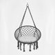 thumbnail image 1 of Silla Colgante Gris Claro Cojin Blanco, 1 of 4