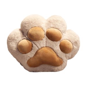 Magideal - Cojín Decorativo Con Forma De De Gato, Adorable Conjunto Compacto, Versátil, Ideal Para Viajes, Hogar, Oficina, Coche O Como Regalo Para La Cam Marrón Claro