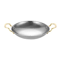 Magideal - Sartén De Acero Inoxidable Para Cocinar, Sartén Para Saltear, Cocina, Fácil De Limpiar, Multiusos, Comercial, Antiadherente De Doble Oreja Para Hotel 28 Cm