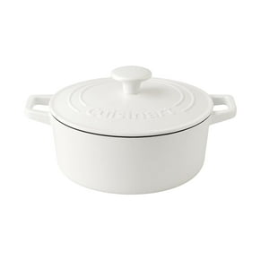 Cuisinart - Cazuela Chefs Classic De Hierro Fundido Esmaltado De 7 Litros Color Blanco