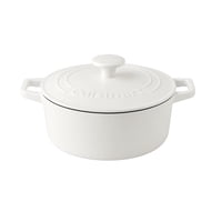 Cuisinart - Cazuela Chefs Classic De Hierro Fundido Esmaltado De 7 Litros Color Blanco