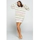 thumbnail image 4 of Vestido Suéter Con Estampado De Rizo Cepillado L, 4 of 5