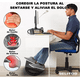 thumbnail image 5 of Reposapiés Ergonómico Ajustable con Función de Masaje y Ángulo Ajustable - Negro, 5 of 7