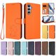 thumbnail image 3 of Funda Volteable tipo Billetera con Correa para Samsung Galaxy A25 5G, Naranja, 3 of 6