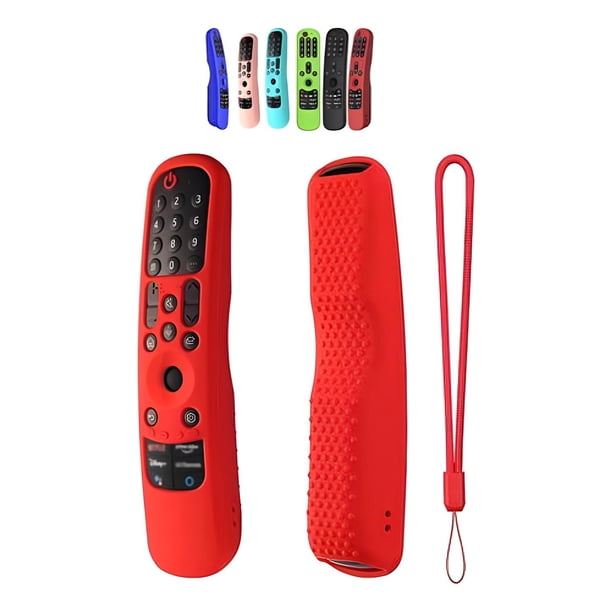 Funda Control Magico Smart Tv LG Modelos 2021 Antideslizante rojo