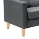thumbnail image 3 of Sofa New Retro 3C + 2 Pouf Felpa 05 Gris, 3 of 6