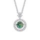 thumbnail image 4 of Collar de Moissanita para Mujer 1 Uds Corte Redondo Color D VVS1 Collar de Diamante de Plata Esterlina 925 Colgante de Moissanita para Mujer con Certificado, 4 of 9