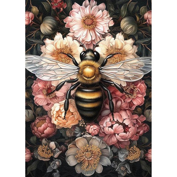 Kit de Arte con Diamantes Legrace 30 × 40 cm Flor 5D