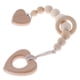 thumbnail image 5 of Baby Dummy Holder Clips de chupete Cadenas de chupete Corazón de cuentas de madera de dibujos animados, 5 of 5