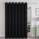 thumbnail image 1 of Cortinas Blackout Joydeco para puertas corredizas para patio, 100 x 275 cm, color negro, 1 of 7