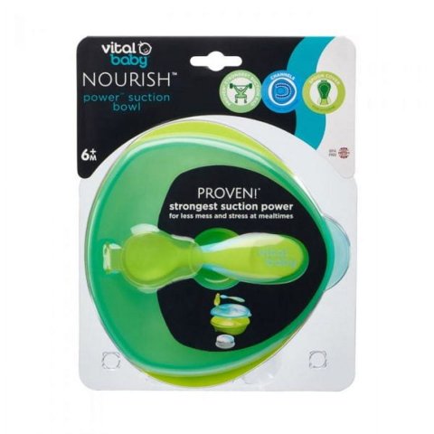 Vitalbaby - Utensilio Para Alimentación Bowl Con Succión Verde