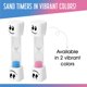 thumbnail image 3 of Reloj de arena TeacherFav 2 minutos 9 cm azul/rosa (pack de 2), 3 of 7