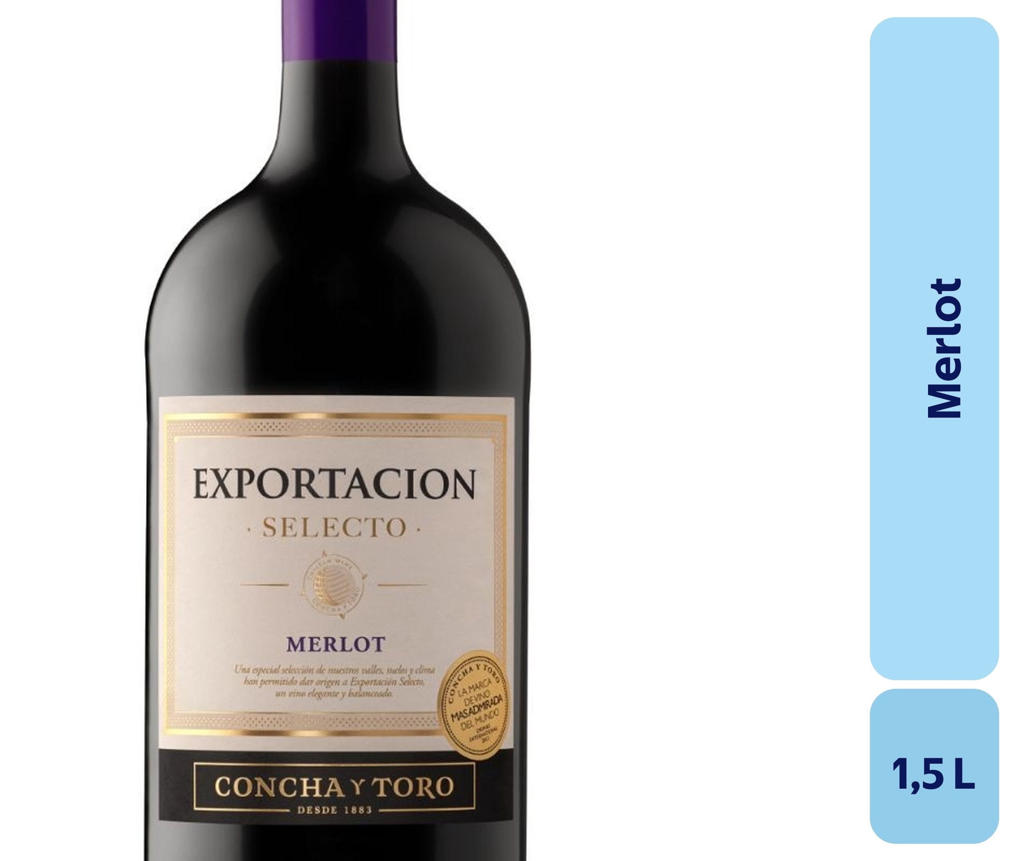 Vino Merlot Botellon 1,5 L Exportacion