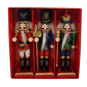 Genérico - Pack 3 Cascanueces Navideño Colgante Adorno Navidad